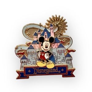 Disneyland Mickey Mouse Sleeping Beauty Castle Silhouette Tinker Bell Pin